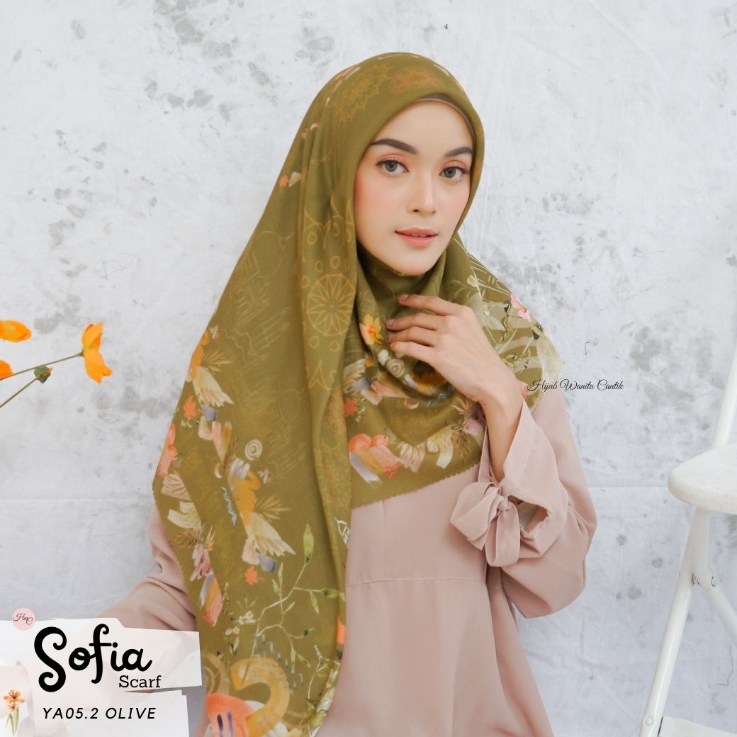 Sofia Scarf -  YA05.2 Olive