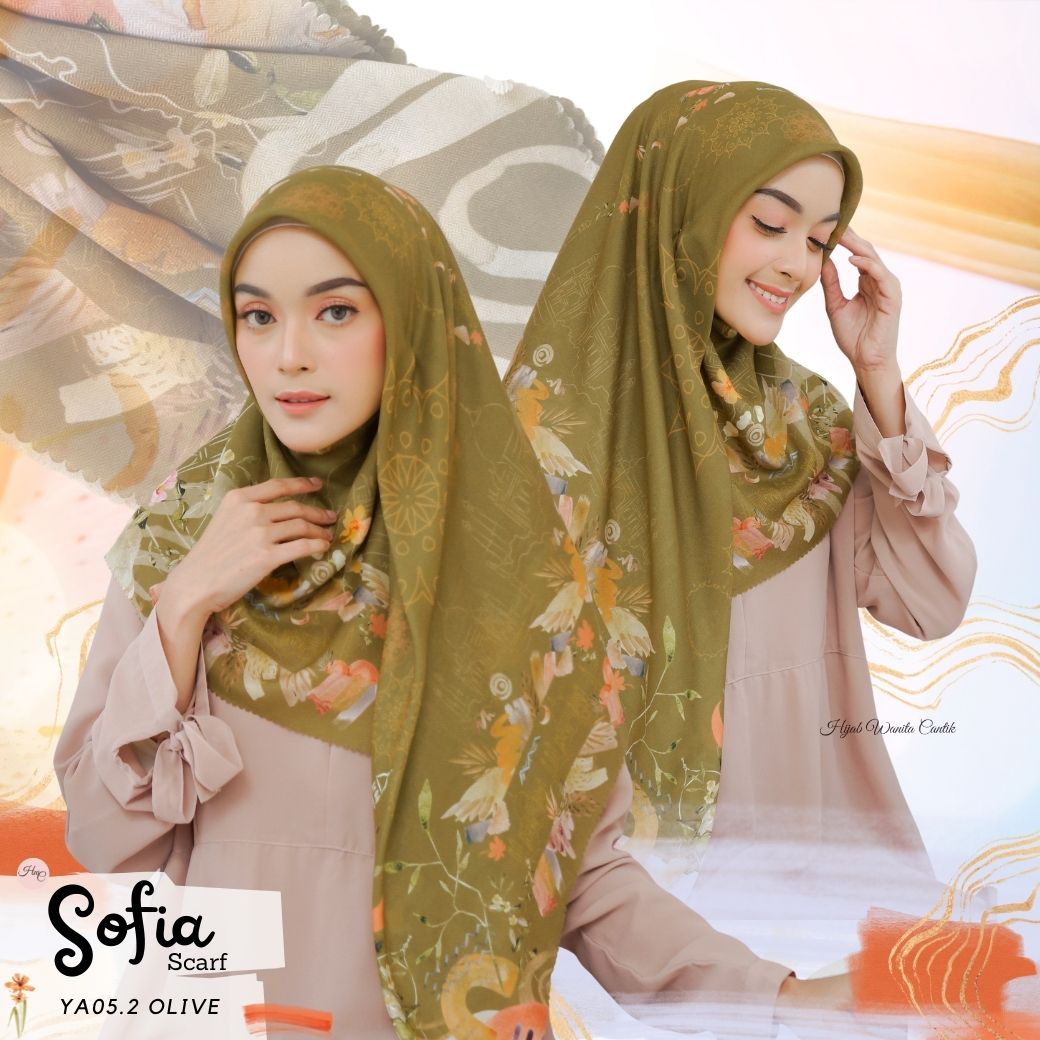 Sofia Scarf -  YA05.2 Olive