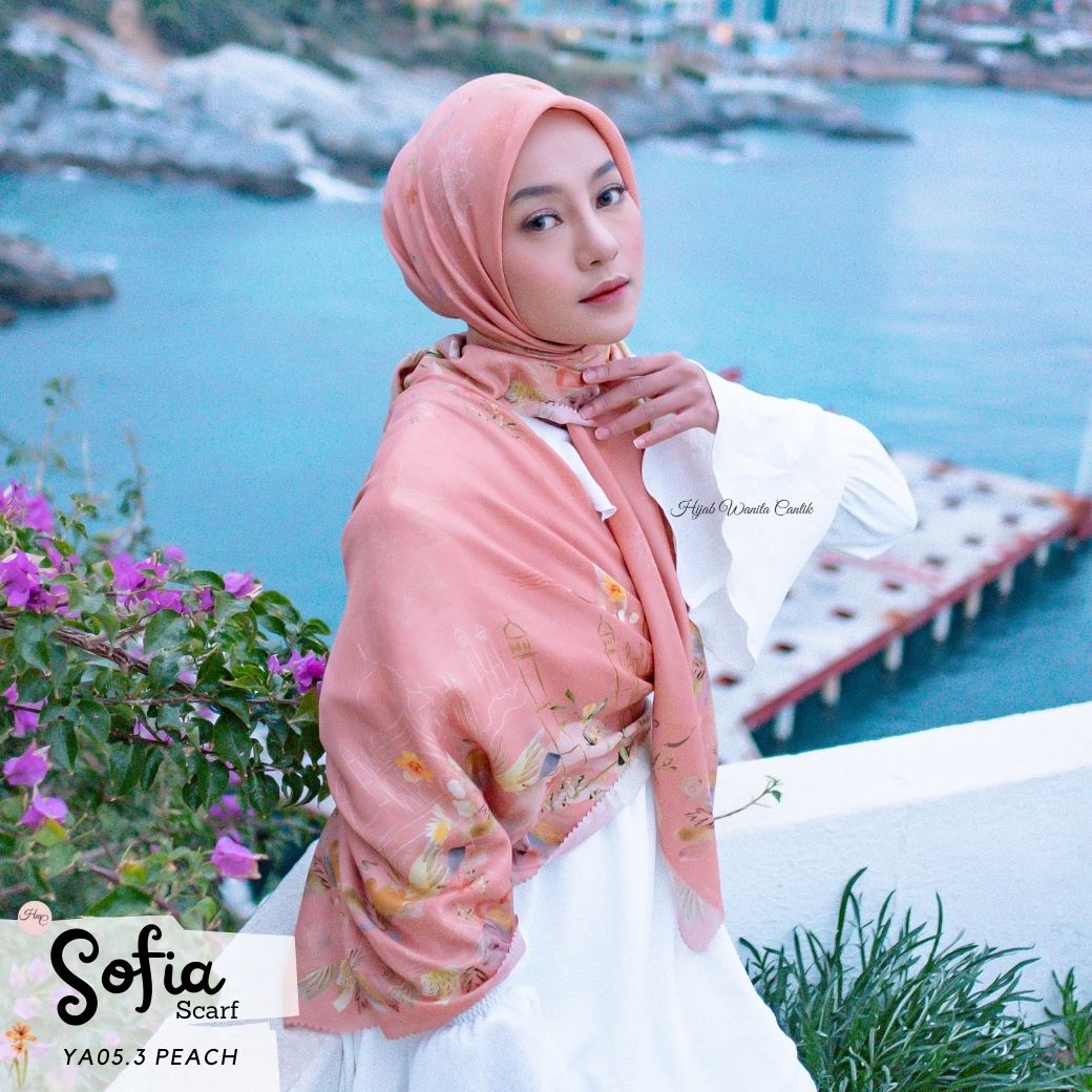 Sofia Scarf -  YA05.3 Peach