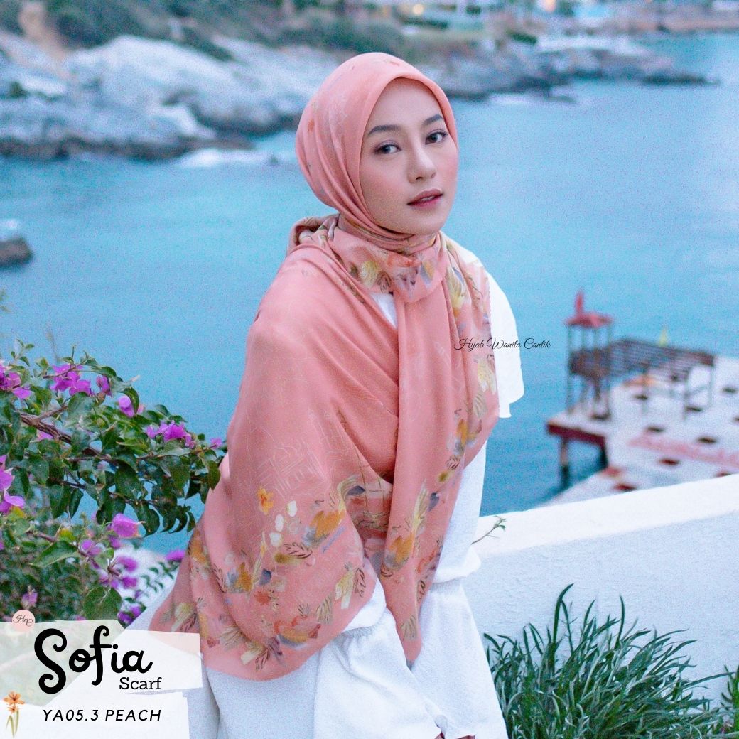 Sofia Scarf -  YA05.3 Peach