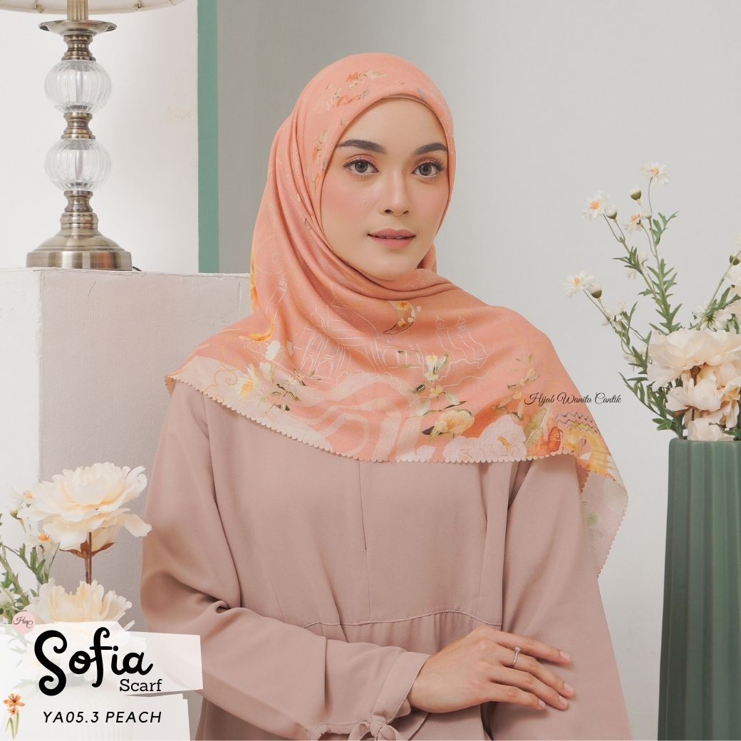 Sofia Scarf -  YA05.3 Peach