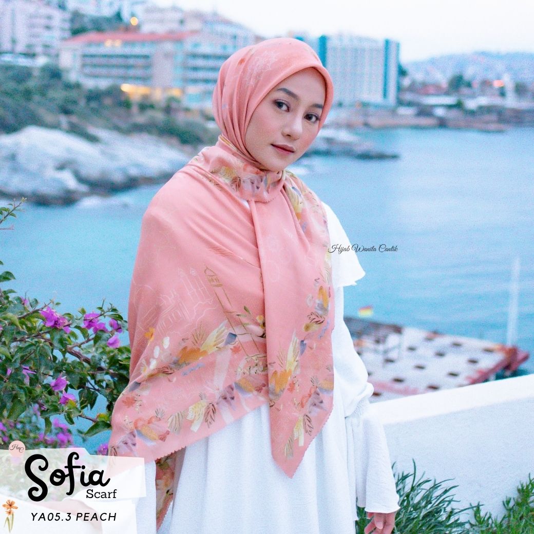 Sofia Scarf -  YA05.3 Peach