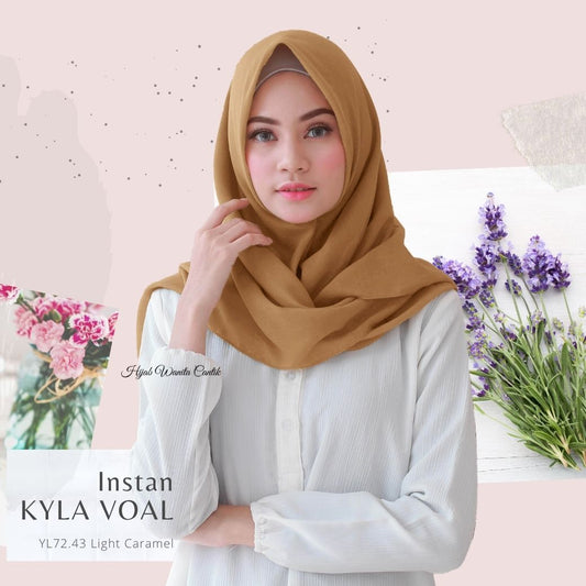 Instan Kyla Voal - YL72.43 Light Caramel