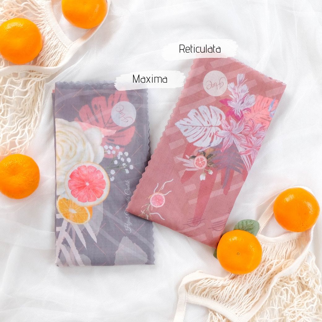 Segiempat Citrus Scarf - CR72.1 Reticulata