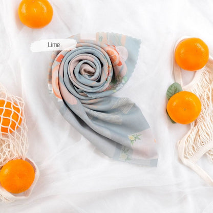 Segiempat Citrus Scarf - CR72.4 Lime