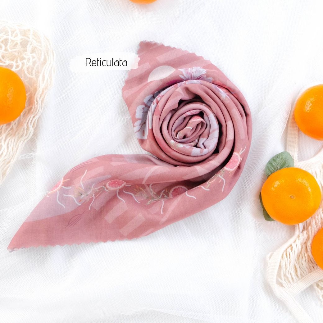 Segiempat Citrus Scarf - CR72.1 Reticulata