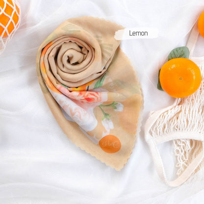 Segiempat Citrus Scarf - CR72.6 Lemon