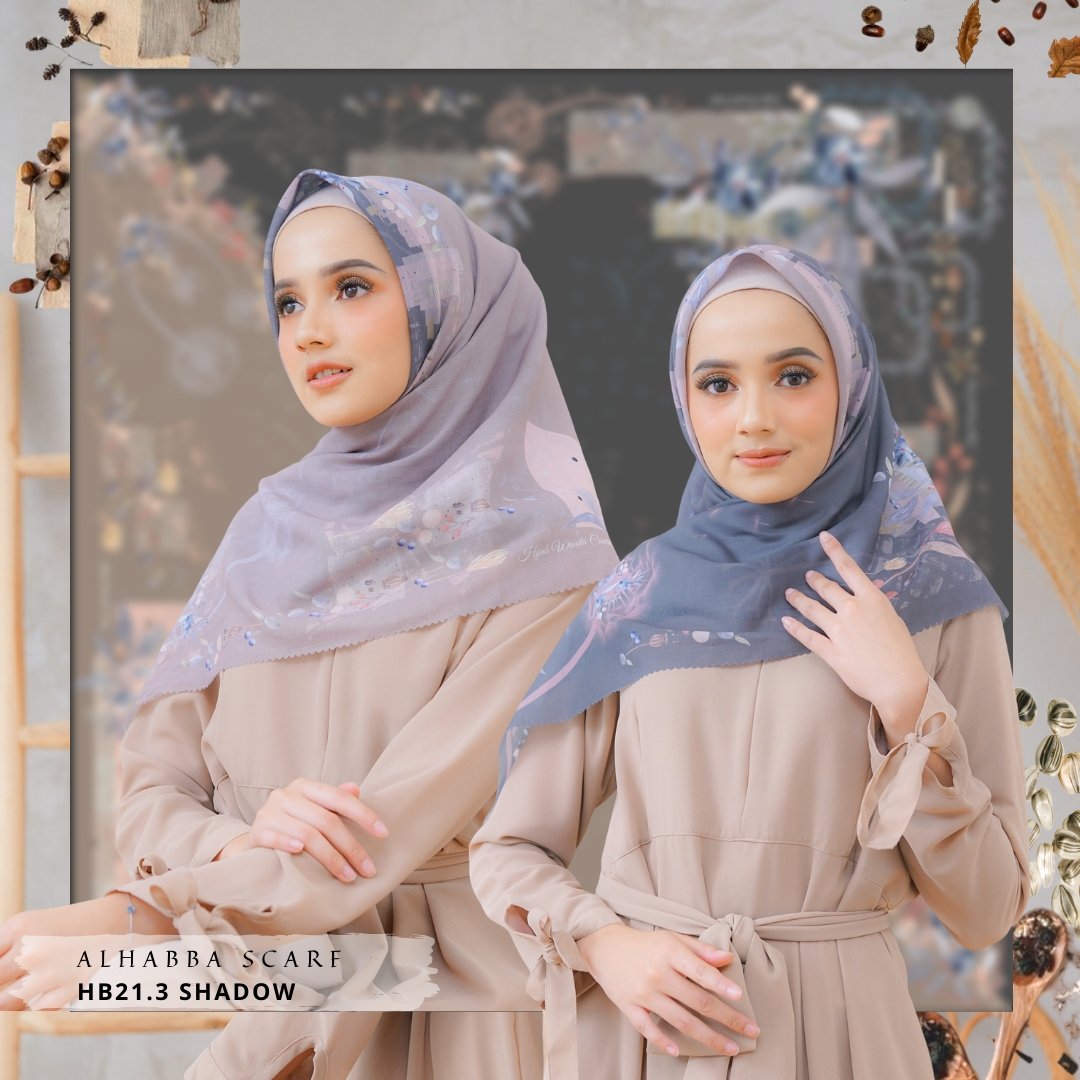 Segiempat Alhabba Scarf - HB21.3 Shadow