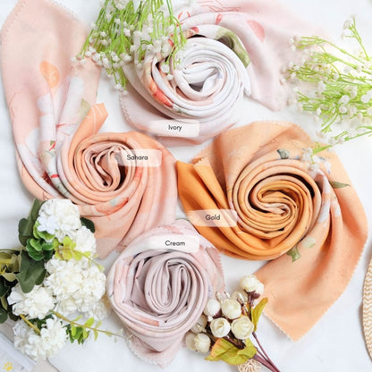 Segiempat Lily Scarf - LS71.5 Sahara